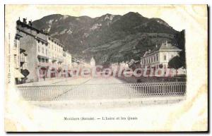 Postcard Old Moutiers Savoie Isere and the Quays