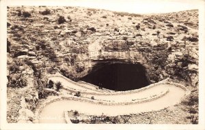 Carlsbad Caverns New Mexico 1940s RPPC Real Photo Postcard Cave Entrance