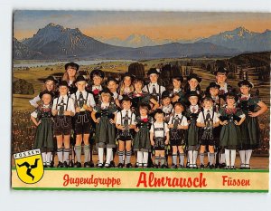 Postcard Jugendgruppe, Almrausch, Füssen, Germany