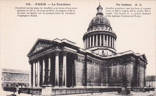 France Paris Le Pantheon et le Rue Soufflot