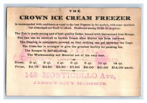 1880s The Crown Ice Cream Freezer F. Tompkins Fantasy Fairies Fab! P78