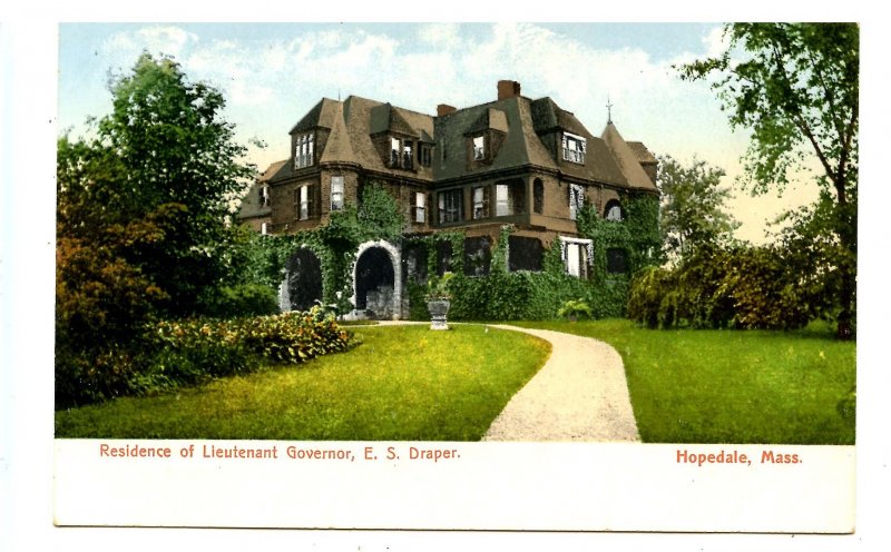 MA - Hopedale. Lt. Governor Eben S. Draper's Residence