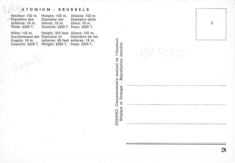 BR4065 Atomium Brussels   belgium