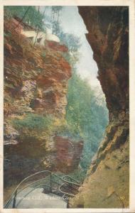 Trail at Frowning Cliff - Watkins Glen NY, New York - pm 1920 - WB