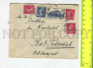 466428 France 1938 year stamp with a train real posted to Germany COVER