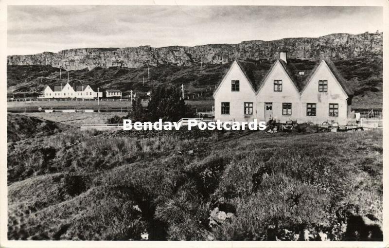 iceland, THINGVELLIR ÞINGVELLIR, Althing Parliament (1950s) RPPC