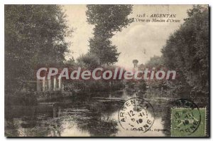 Old Postcard Argentan Orne at mill Orion