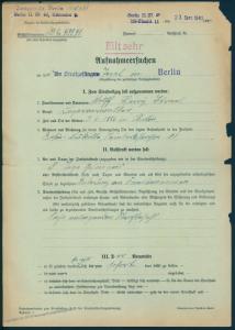 3rd Reich Germany Jewish Persecution Prisoner Changing Name Berlin Tegel 86062