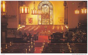 Beautiful interior of the Central Presbyterian Church, Ontario, Canada, 40-60s