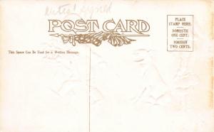 Buster Brown and His Dog Tige, early postcard, Unused, Signed by R. F. Outcault