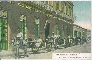 25397A - VINTAGE POSTCARD - CARIBBEAN  - VOLANTE EXCURSION Hotel 