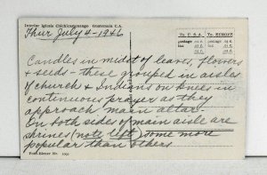 Interior Iglesia Chichicastenango Guatemala - Postcard