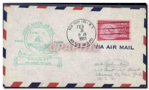 Letter United States New York to Colombo Ceylon February 3, 1953