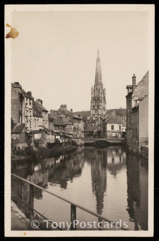 Harfleur - Eglise vue de la Lezarde