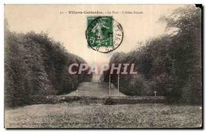 Old Postcard Villers Cotterets the Royal Park Allee