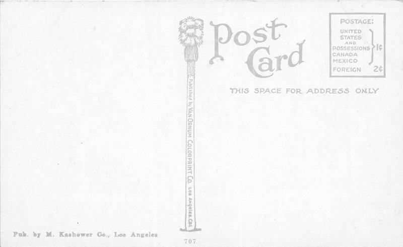 G26/ Hollywood California Postcard c1910 First M.E. Church Building