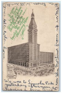 1906 The Montgomery Ward & Co. Building Chicago Illinois IL Antique Postcard