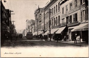 View of Main Street, Businesses, Woolworth, Norfolk Vintage Postcard O52