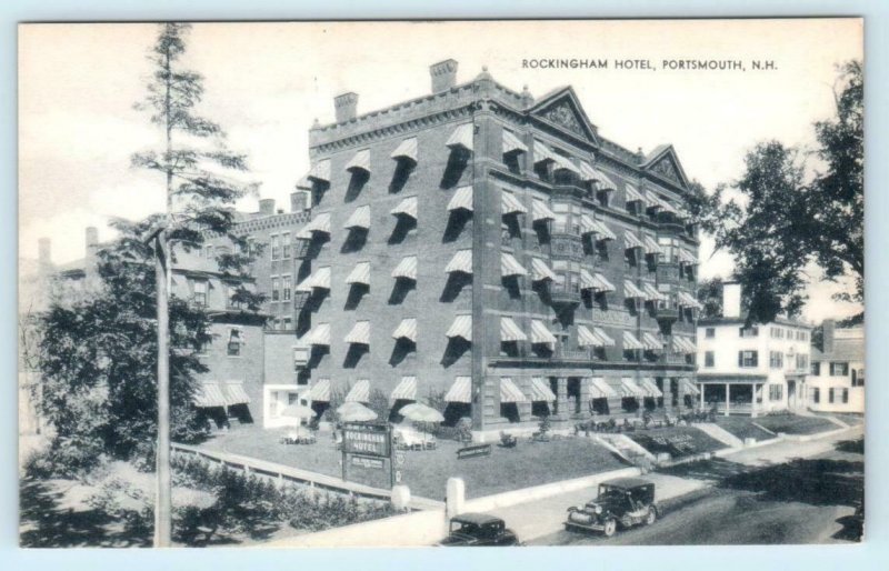 PORTSMOUTH, New Hampshire NH ~ ROCKINGHAM HOTEL c1930s Roadside  Postcard