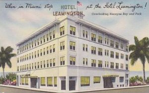 Florida Miami Hotel Leamington Overlooking Biscayne Bay And Park