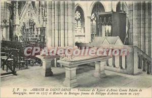 Postcard Abbey of St Denis Tombs Artrois Count Palatine of Burgundy died in 1...