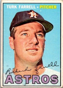 1967 Topps Baseball Card Turk Farrell Houston Astros sk2182