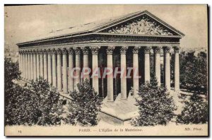 Old Postcard Paris L & # 39Eglise Madeleine