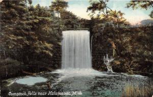 KALAMAZOO MI COMSTOCK FALLS POSTCARD c1910s