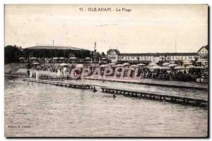 Old Postcard L isle adam Beach