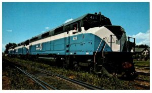 GREAT NORTHERN RAILWAY 3600 HP F-45 Diesel Train c1969 Lyman Cox  Postcard