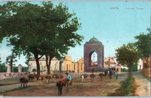 Sevilla Cruz del Campo Spain Postcard