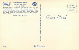 UT, Provo, Utah, Columbian Motel, Dexter Press No. 14100-C