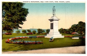 Connecticut  New Haven ,   Soldier's Monument , Bay View park