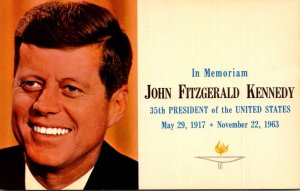 In Memoriam John Fitzgerald Kennedy 35th President Of The United States