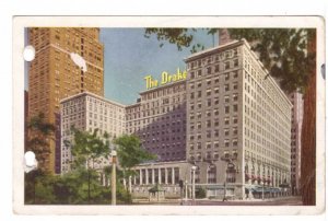 The Drake Hotel, Chicago, Illinois, Vintage 1949 Postcard