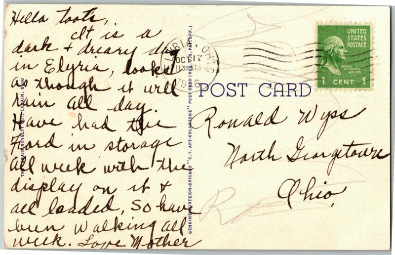 St. Joseph's Hospital, Lancaster PA c1946 Vintage Linen Postcard B08