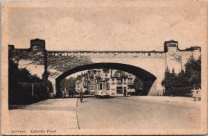 Netherlands Arnhem Zypse Poort Vintage Postcard C079