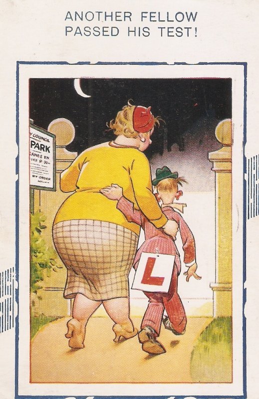 Lot of six (6) Humorous Bamforth Comic postcards