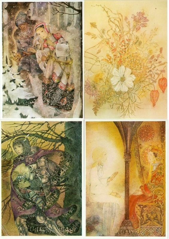 Sulamith Wulfing Angel Fairy Flower Spirit Visionary Art Set of 18 Postcards