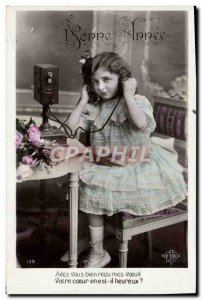 Old Postcard Fantasy Child Phone