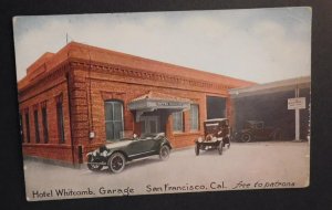 Mint United States USA Postcard Hotel Whitcomb Garage San Francisco CA