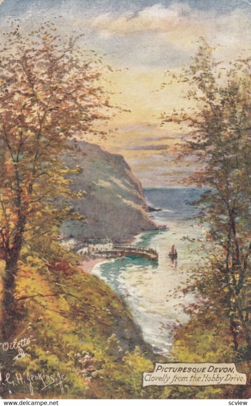 Clovelly from the Hobby Drive, DEVON, 1909; TUCK 7776