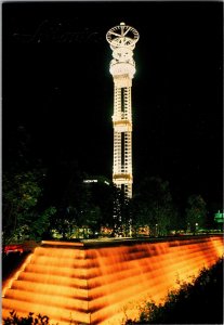 Continental Postcard- Light Tower, Underground Atlanta- Atlanta, Georgia- CE4