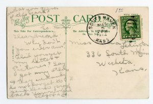 Postcard South Haven Kans. Kansas I Send By Uncle Sam Standard View Card 