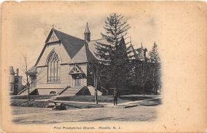 C14/ Roselle New Jersey NJ Postcard 1915 First Presbyterian Church Building