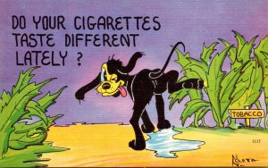 Humour Dog Urinating On Tobacco Plant Do Your Cigarettes Taste Different Lately