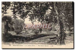 Old Postcard Montelimar Public Garden