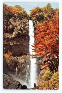 Lake Chūzenji Kegon Falls Nikko Mts UNP Japan Travel Bureau Chrome Postcard M5