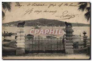 Old Postcard Tamaris sur Mer Entrance of Michel Pacha Park