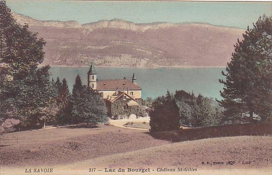 France Aix-les-Bains Lac du Bourget Chateau St Gilles